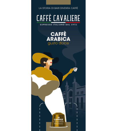 Caffé Arabica kapsle 10ks Cavaliere