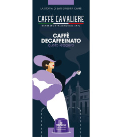Caffé Decaffeinato kapsle 10ks Cavaliere
